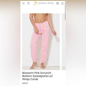Ocean Drive Pink Sweatpants